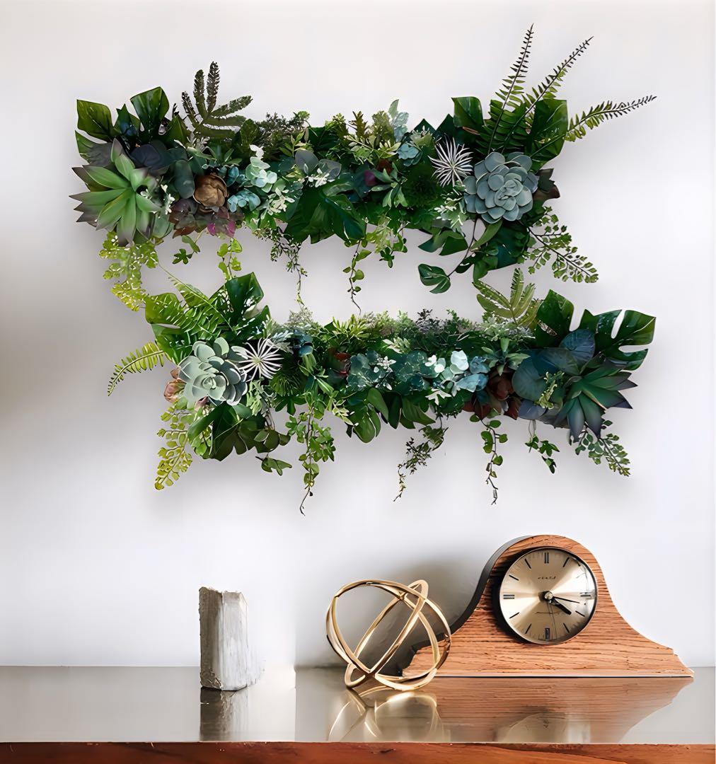 光触媒　人工観葉植物　ウォールグリーン　フェイクグリーン　壁掛け5056327b