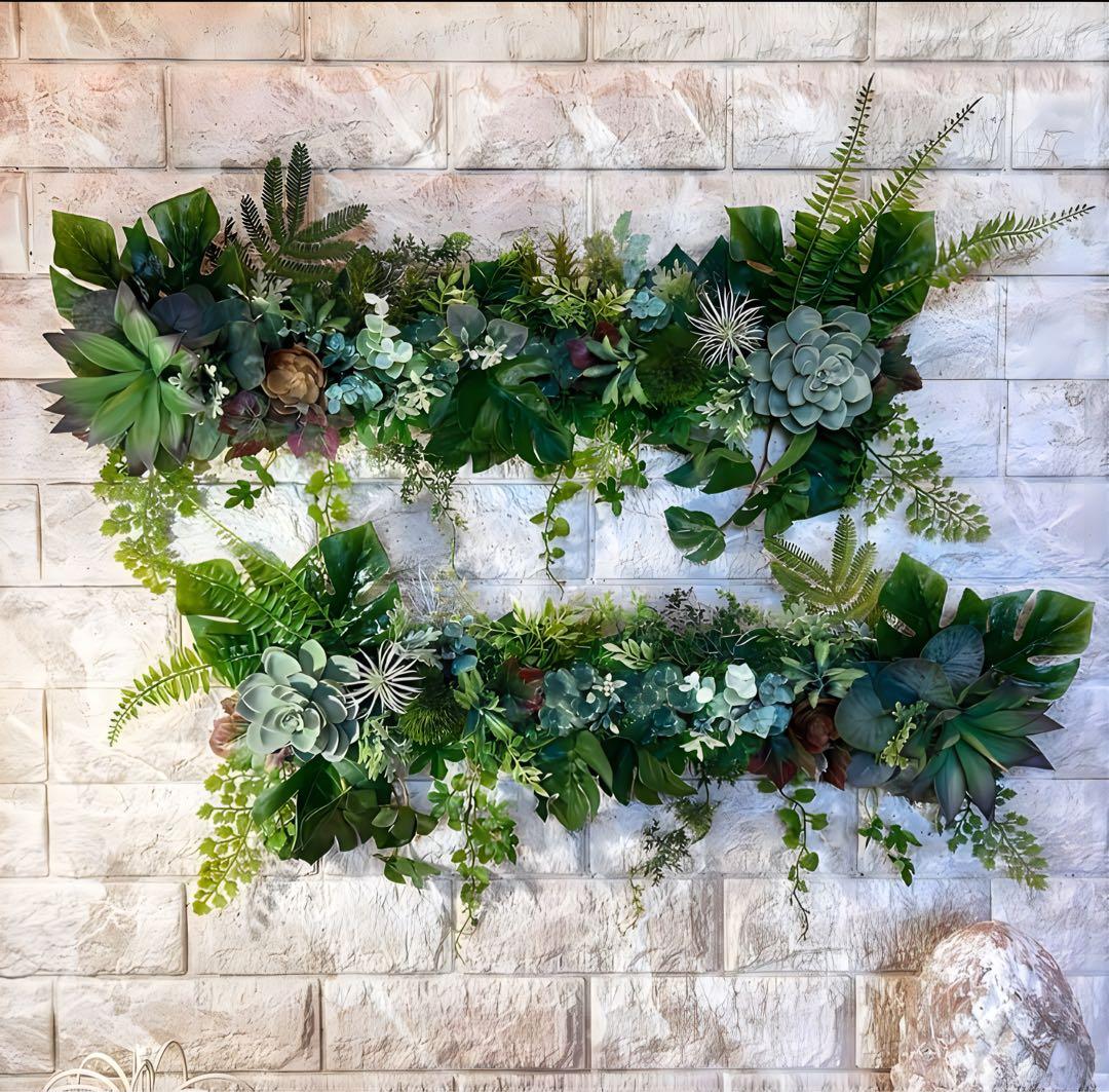 光触媒　人工観葉植物　ウォールグリーン　フェイクグリーン　壁掛け5056327b