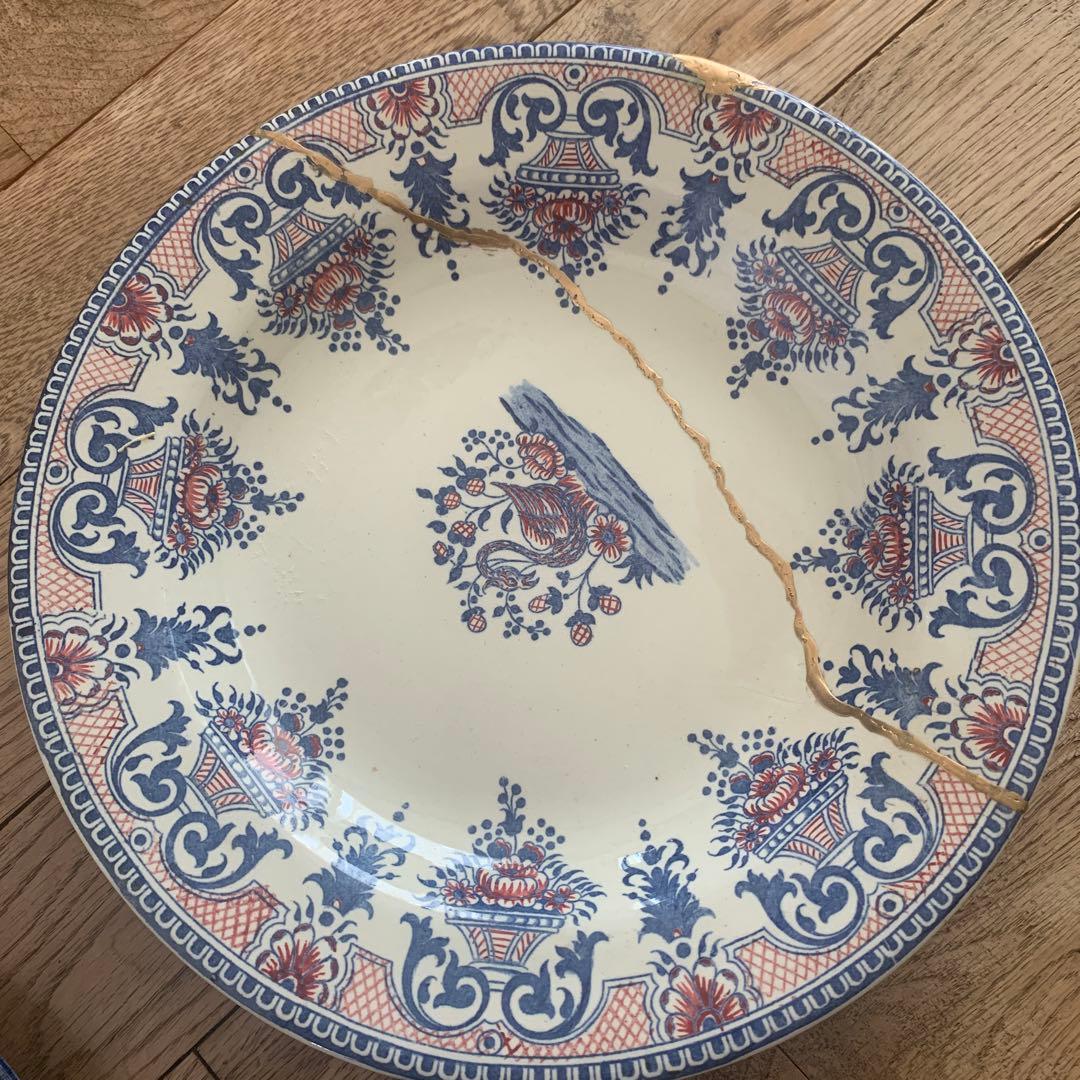 フランス　アンティーク皿　【100〜150年前の物】