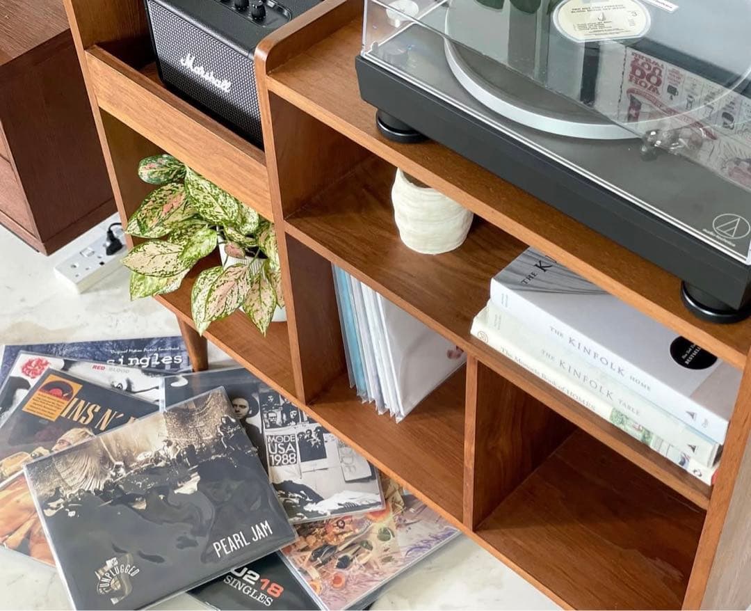 ぽ*ん様 Vinyl Player Record Rack