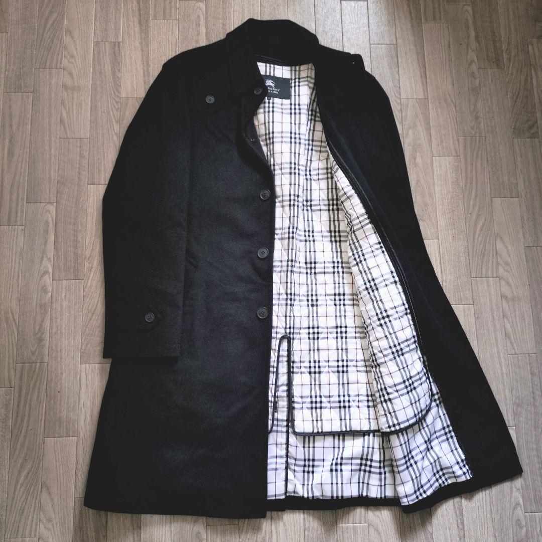 極美 希少Mサイズ バーバリーブラックレーベル　ステンカラーコート　ライナー付き