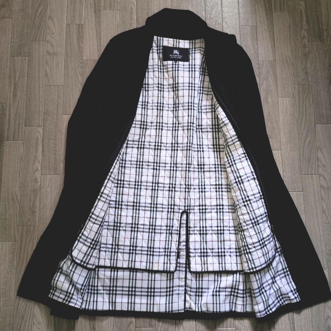 極美 希少Mサイズ バーバリーブラックレーベル　ステンカラーコート　ライナー付き