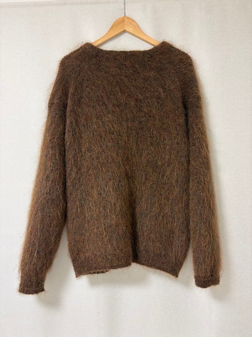 今*だ様 UNUSED ブラウン モヘア　カーディガン
