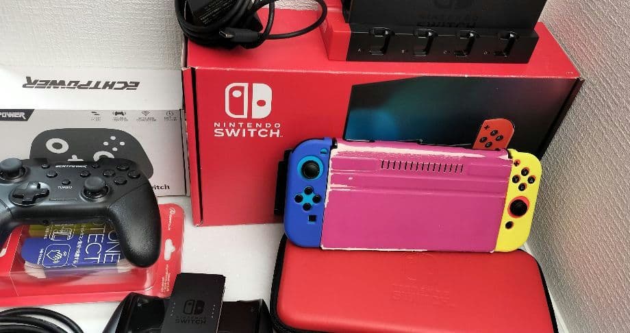 Nintendo Switch 青・赤 本体 ＋　付属品付き