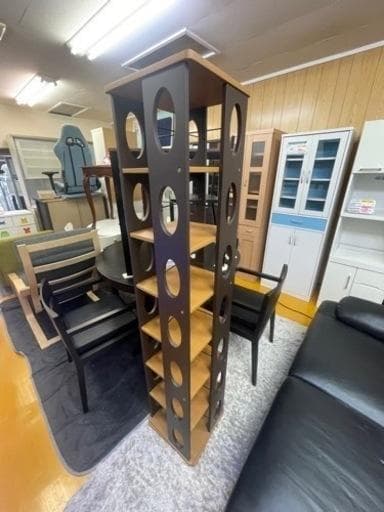 萩原　回転ラック(ブラウン) MUD-7181BR