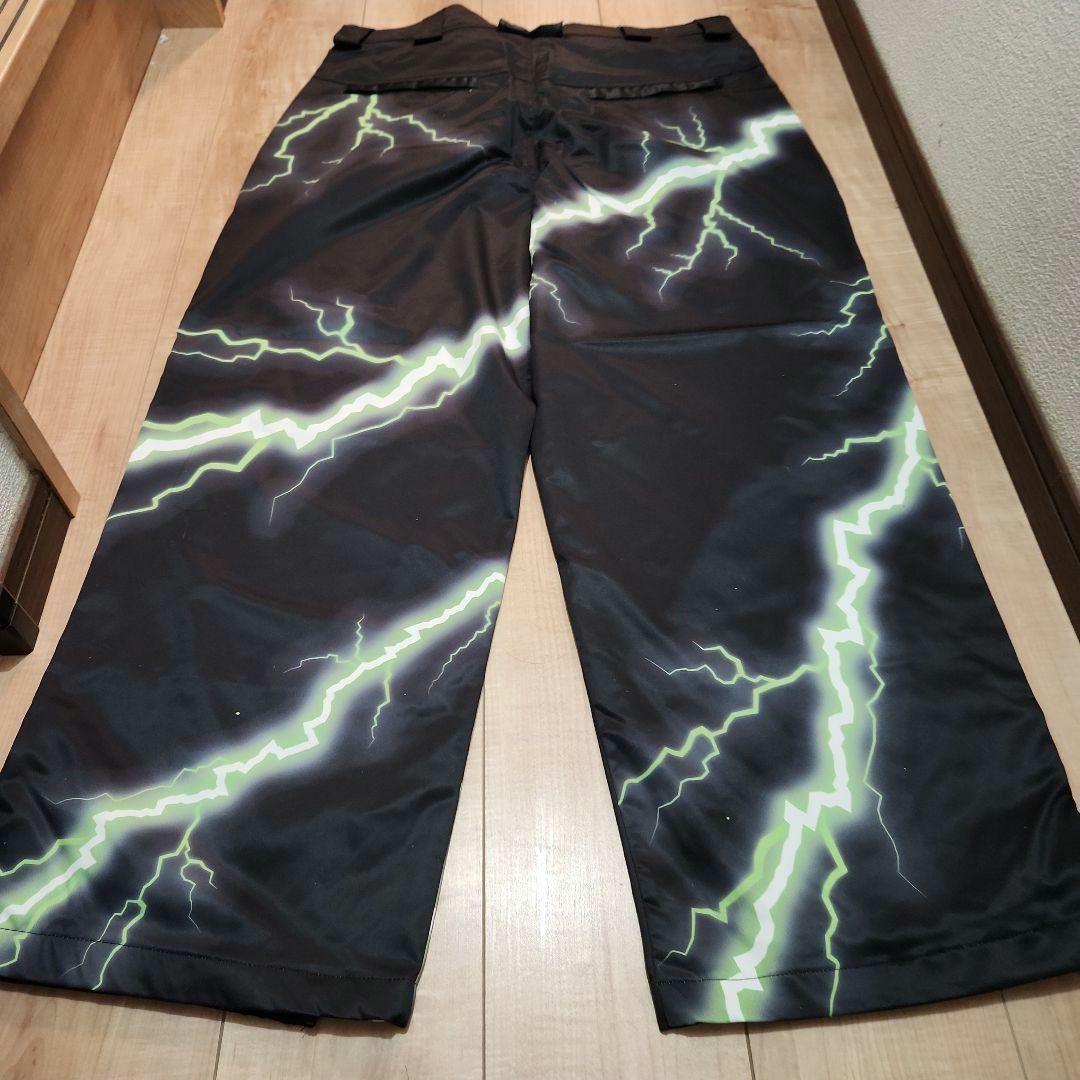 新品訳あり スノーウェア セットアップ スノボ スキー メンズ イナズマ L