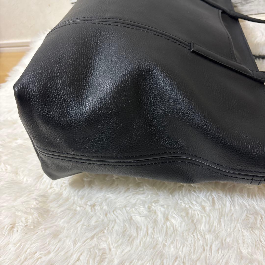 極美品　aniary アニアリ　トートバッグ　シボ革レザー　ビジネスバッグ　A4