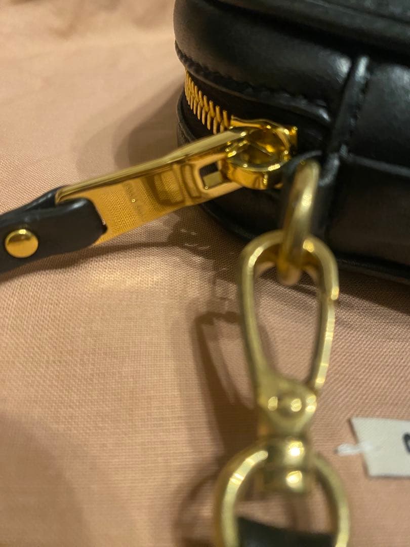 美品・国内購入　ミュウミュウ　マテラッセ　レザーポーチ