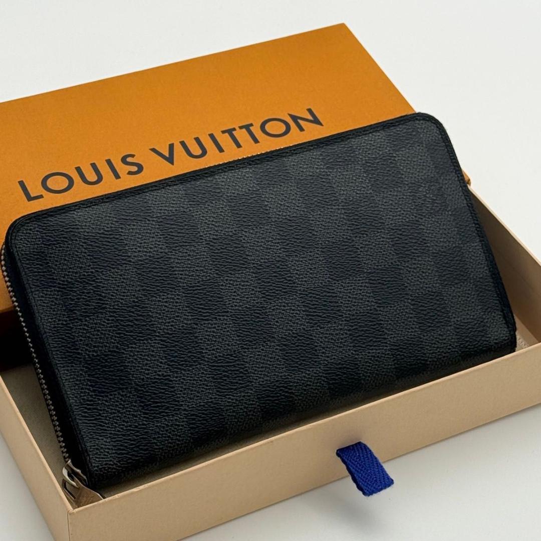 【最高級美品】ルイヴィトン ダミエ グラフィット ジッピーオーガナイザー メンズ