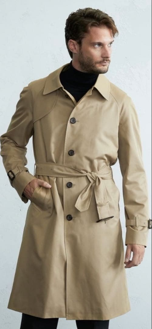 アクアスキュータム シングルベルテッドコート 38 L ※定価15万