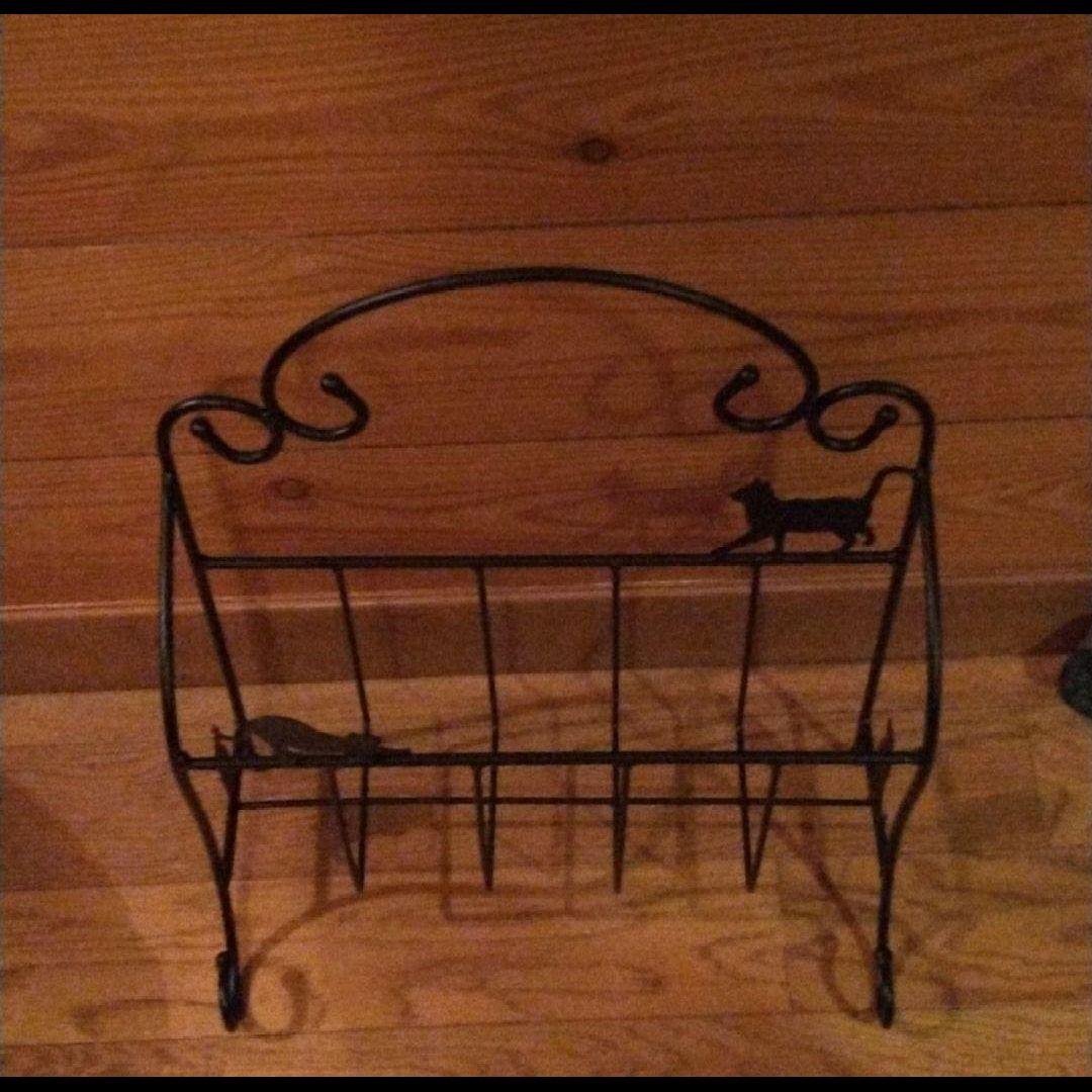 猫　ブックラック　マガジンラック　ブラックキャッツ　黒ネコ　　レトロ　ねこ