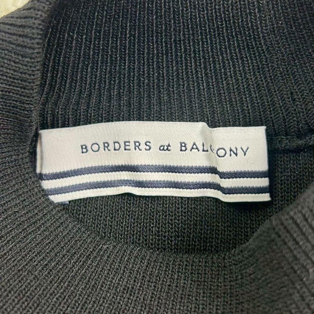 極美品　ボーダーズアットバルコニー　RAYONKNIT SWEATER 黒　M