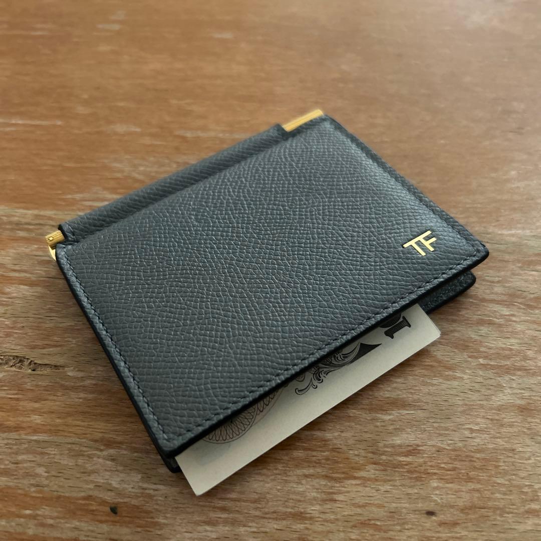 TOM FORD トムフォード マネークリップ グレー