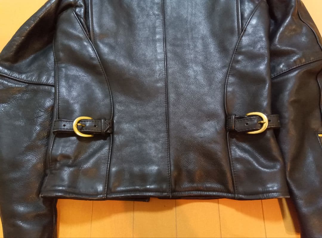 だ*け様 美品VANSONバンソンシングルライダース34黒ブラックTYPEBタイ