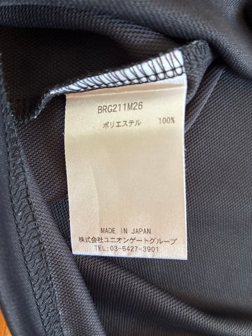 【BRIEFING GOLF】モックネック半袖シャツ ブラック