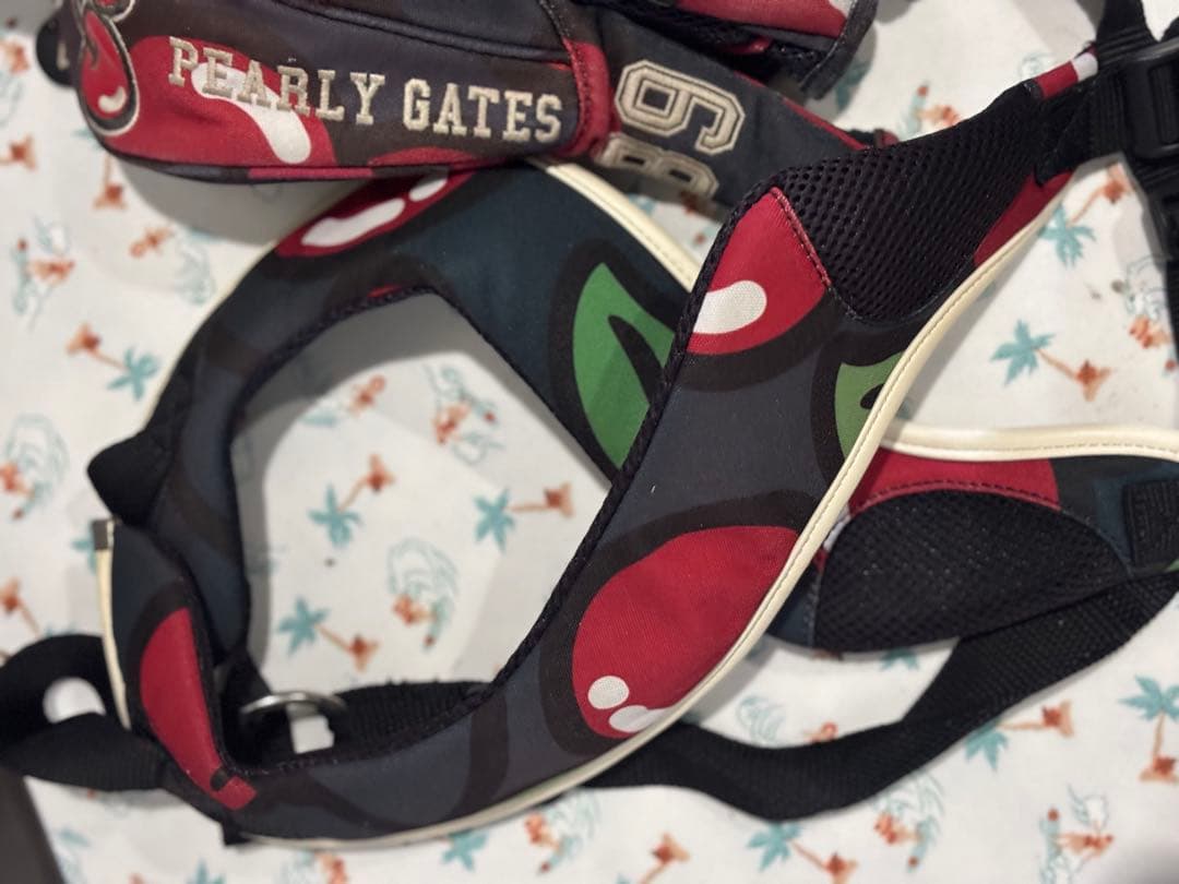 パーリーゲーツキャディバッグ　ヘッドカバー3.アイアン6本付