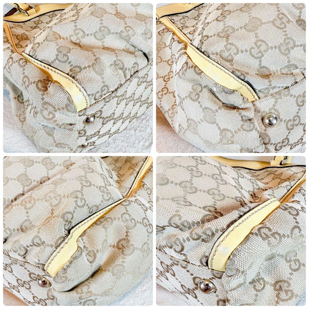 GUCCI グッチ トートバッグ GG柄 190248 キャンバス×レザー