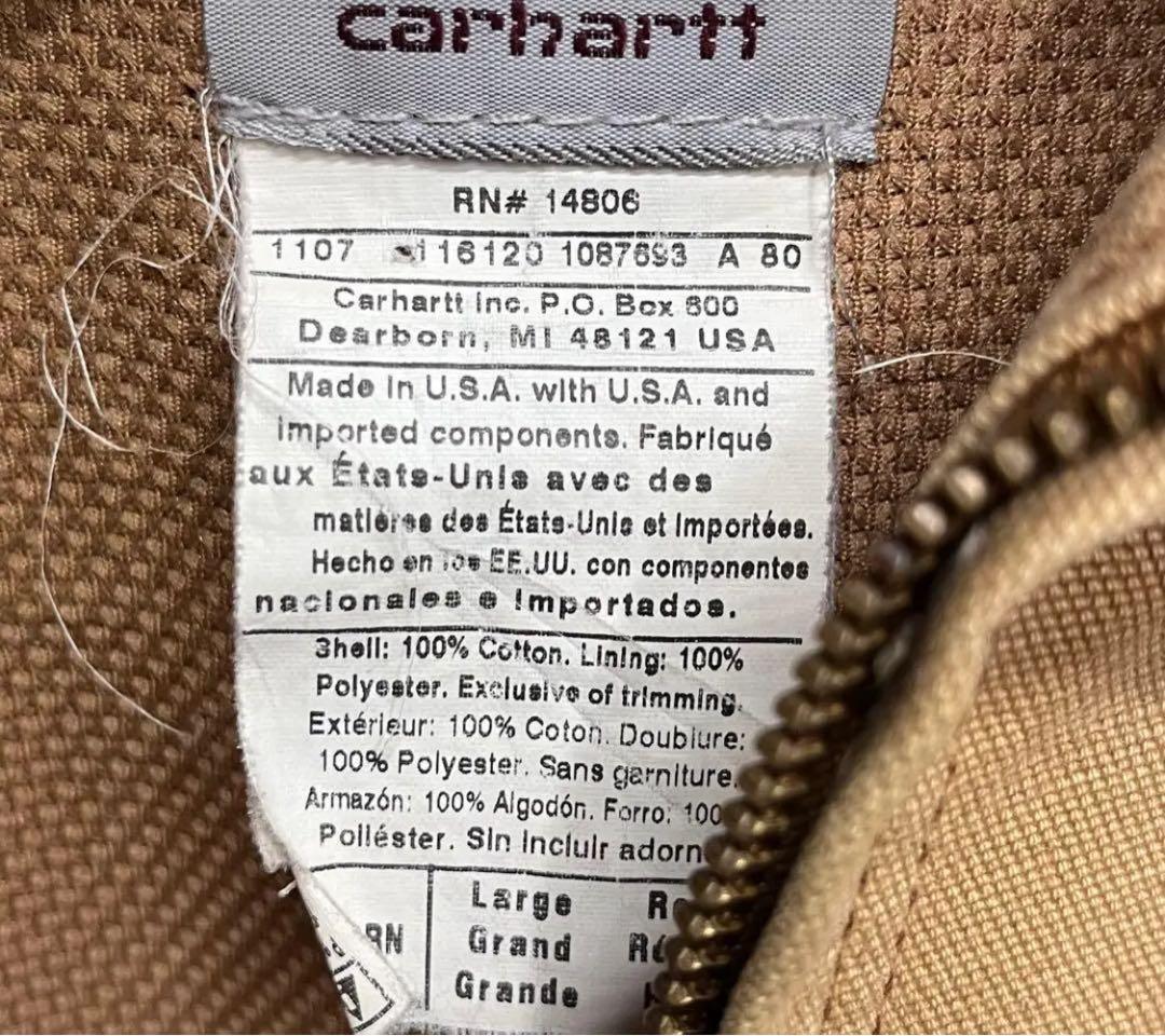 美品 Carhartt/アメリカ製/J131/ダック/アクティブジャケット