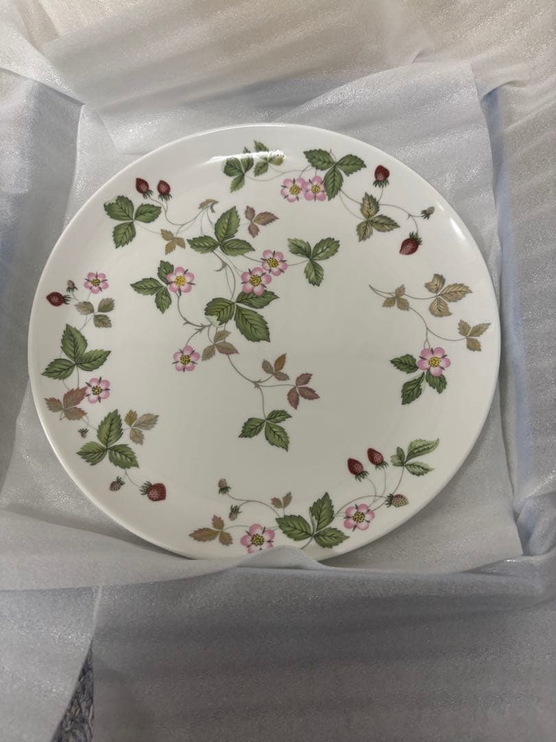  ワイルド ストロベリー プレート 23cm ペア　定1.8万円