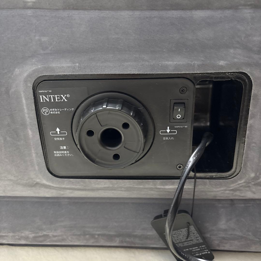 INTEX インテックス エアーベッド ダブル 電動ポンプ内蔵