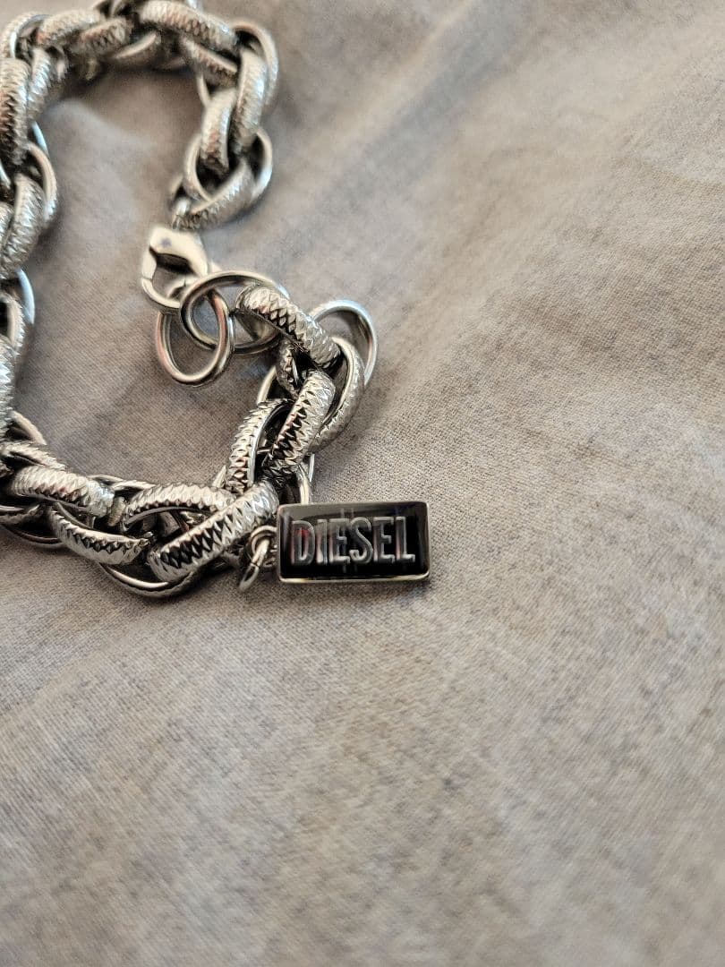 DIESEL チェーンブレスレット シルバー DX151400DJW