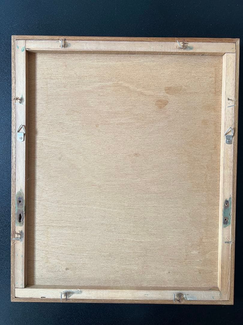 シルクスクリーン 北川民治 「男女」6/50 （モノクロ）　額縁入り