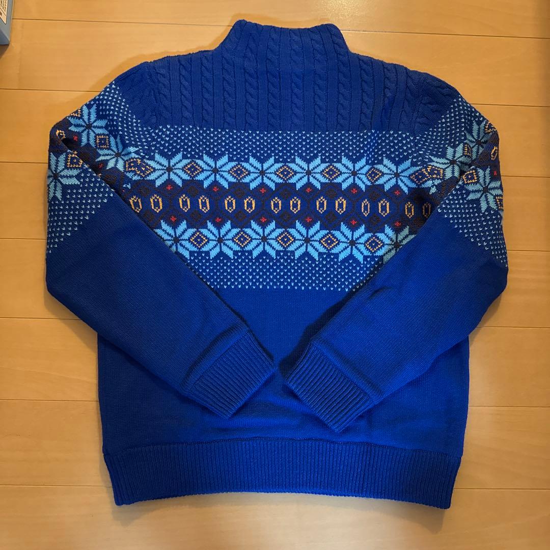 《sale》JUN & ROPE フェアアイル柄 保温裏地付き長袖プルオーバー