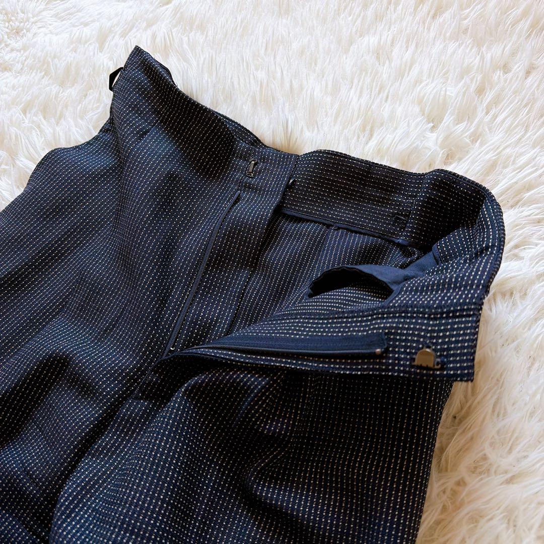 ラルフローレン レディース パンツスーツ セットアップ ドット柄 11号 紺