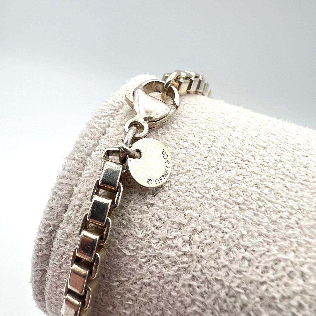 【美品】Tiffany ティファニー ブレスレット ベネチアン 18㌢ 箱袋付