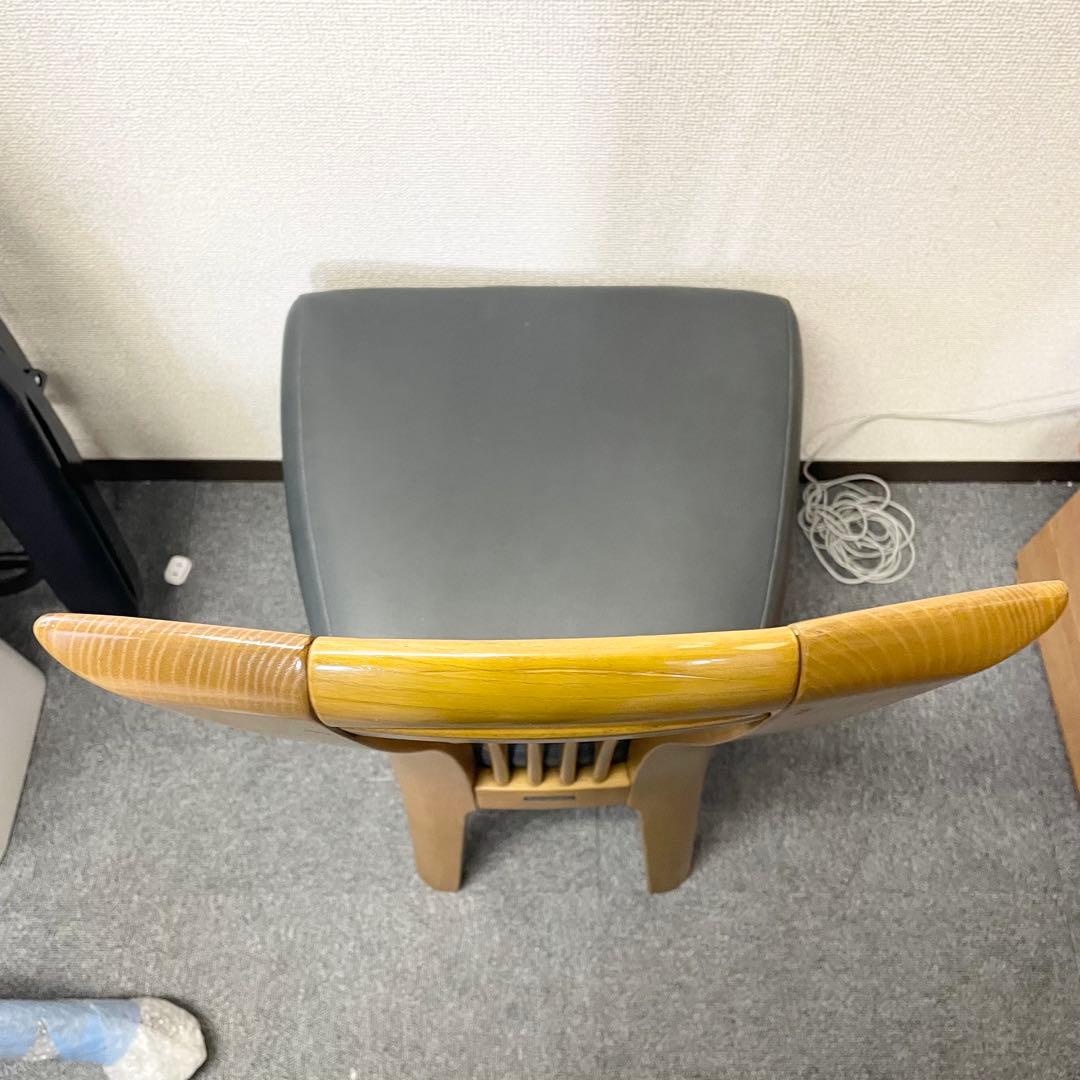 カリモク CD34モデル ダイニングチェア 合成皮革張 オーク材④ F