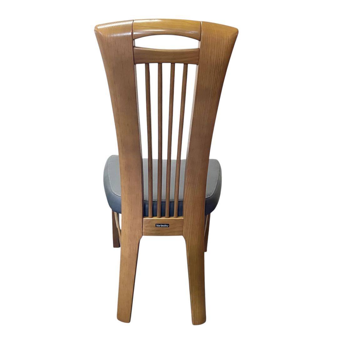 カリモク CD34モデル ダイニングチェア 合成皮革張 オーク材④ F