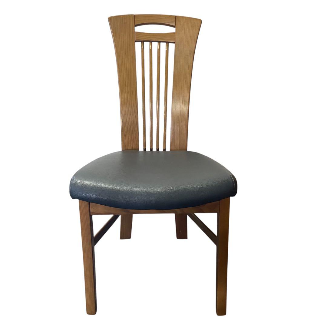 カリモク CD34モデル ダイニングチェア 合成皮革張 オーク材④ F