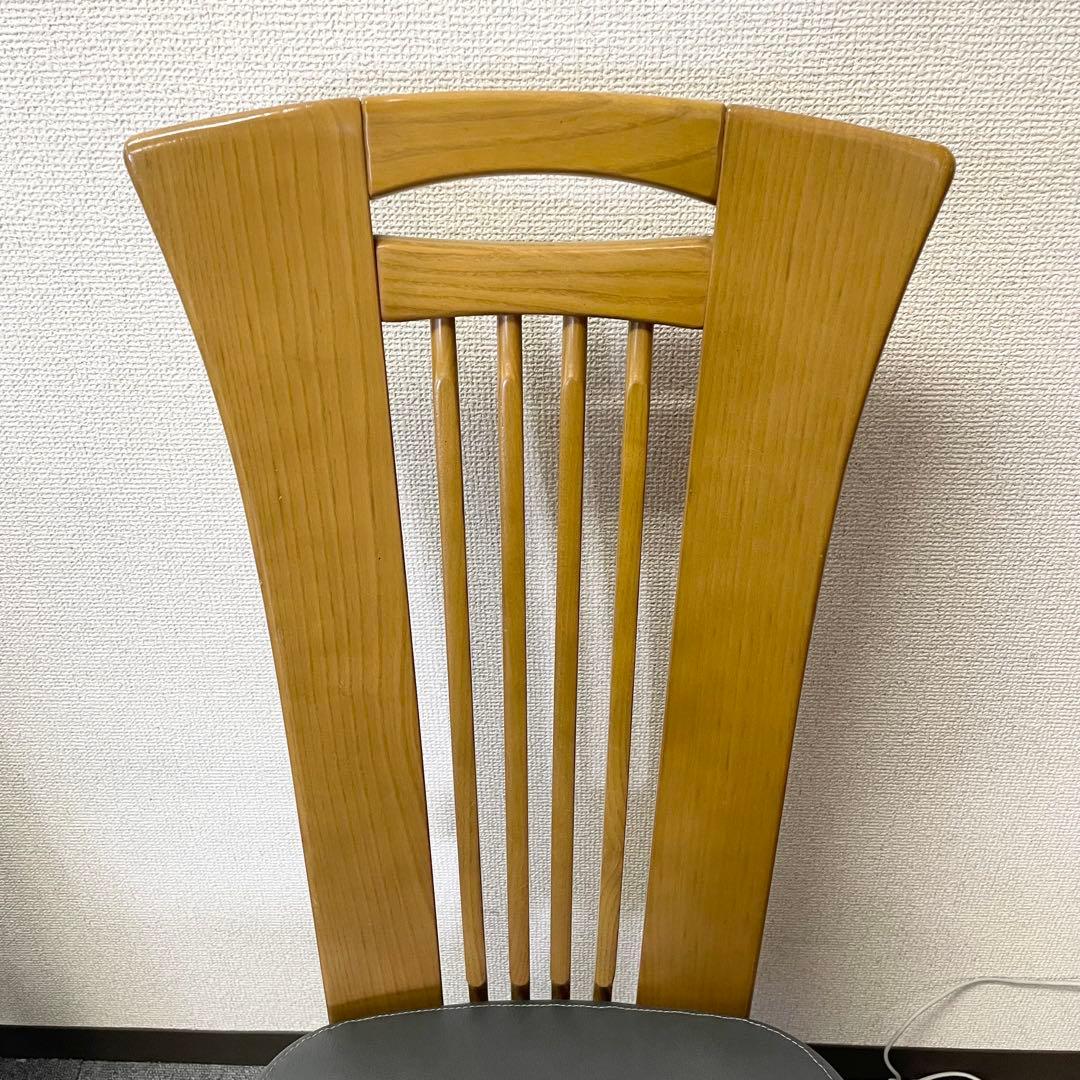 カリモク CD34モデル ダイニングチェア 合成皮革張 オーク材④ F