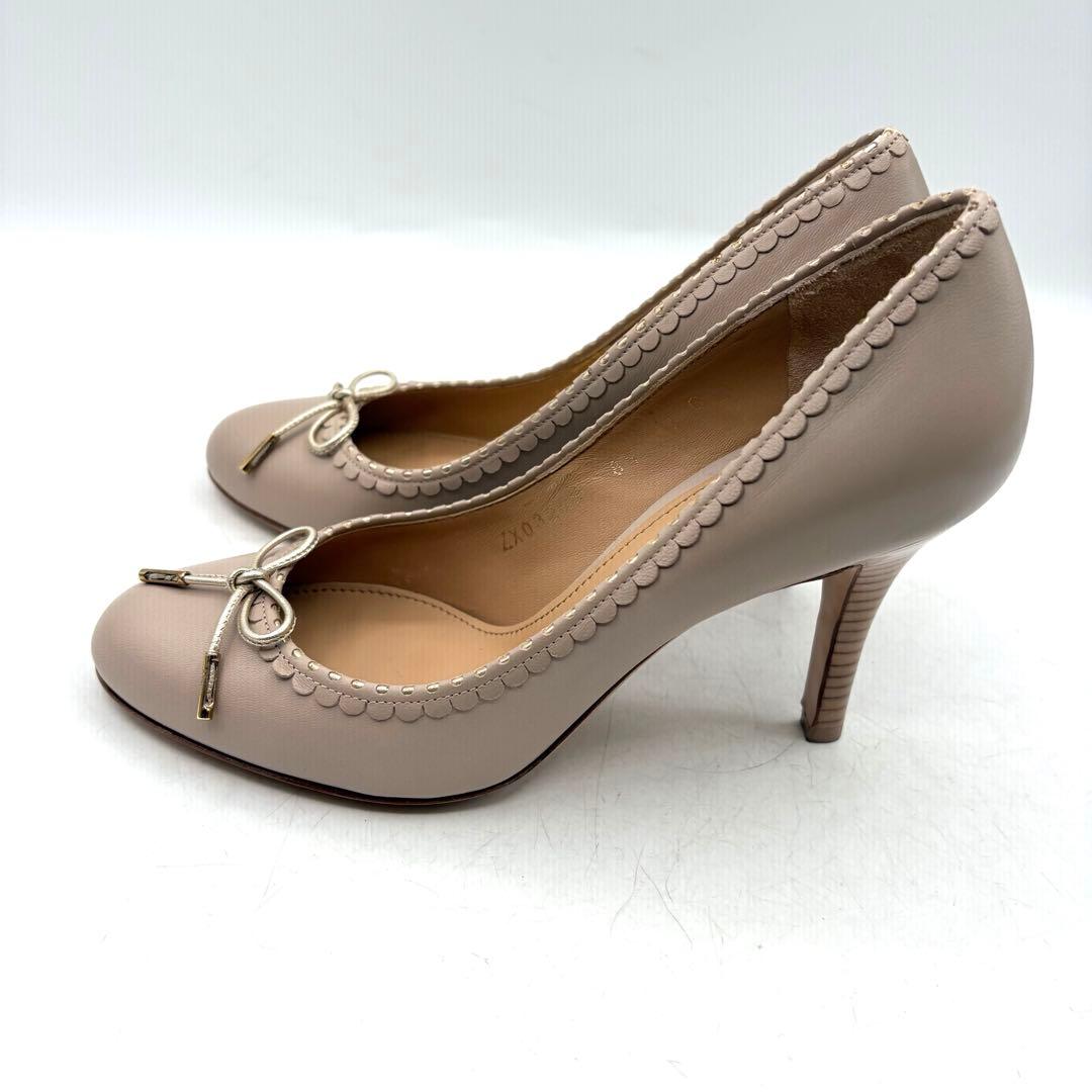 極美品✨ サルヴァトーレフェラガモ SHERRY パンプス ベージュ 【5C】