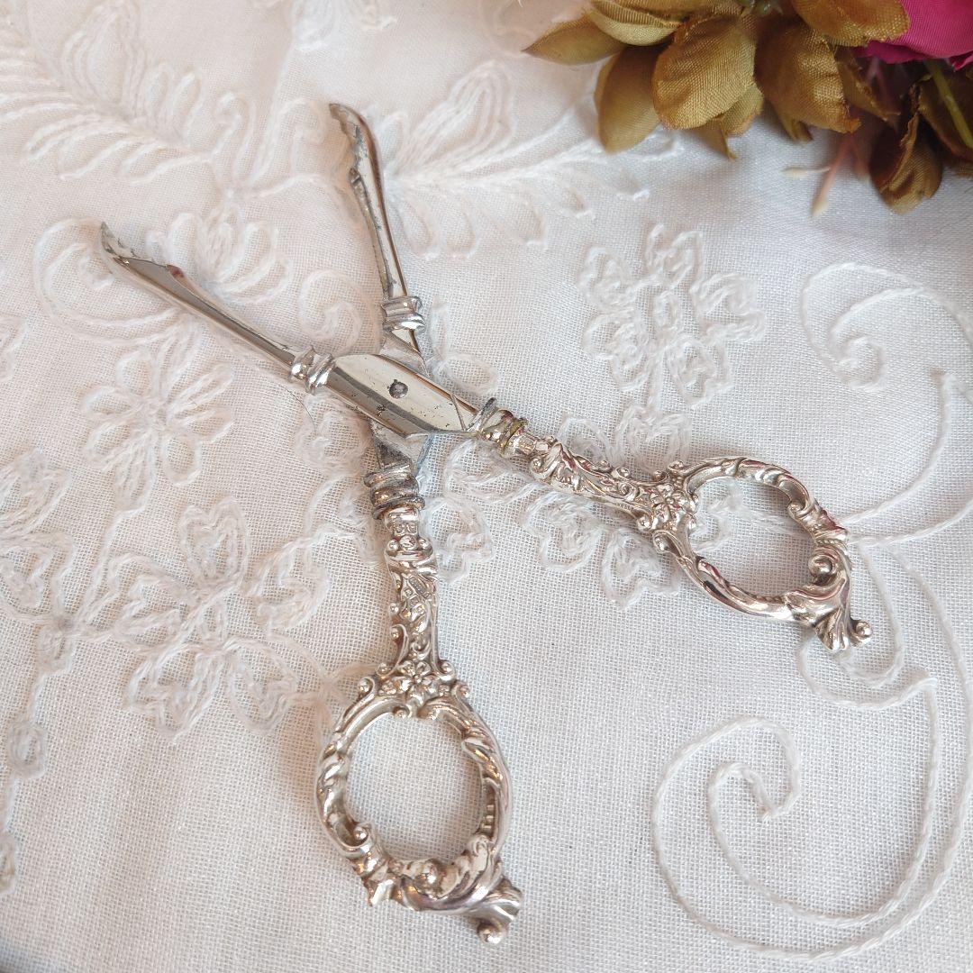 イギリス　アンティーク　シュガートング　アイストング　シュガーニップス