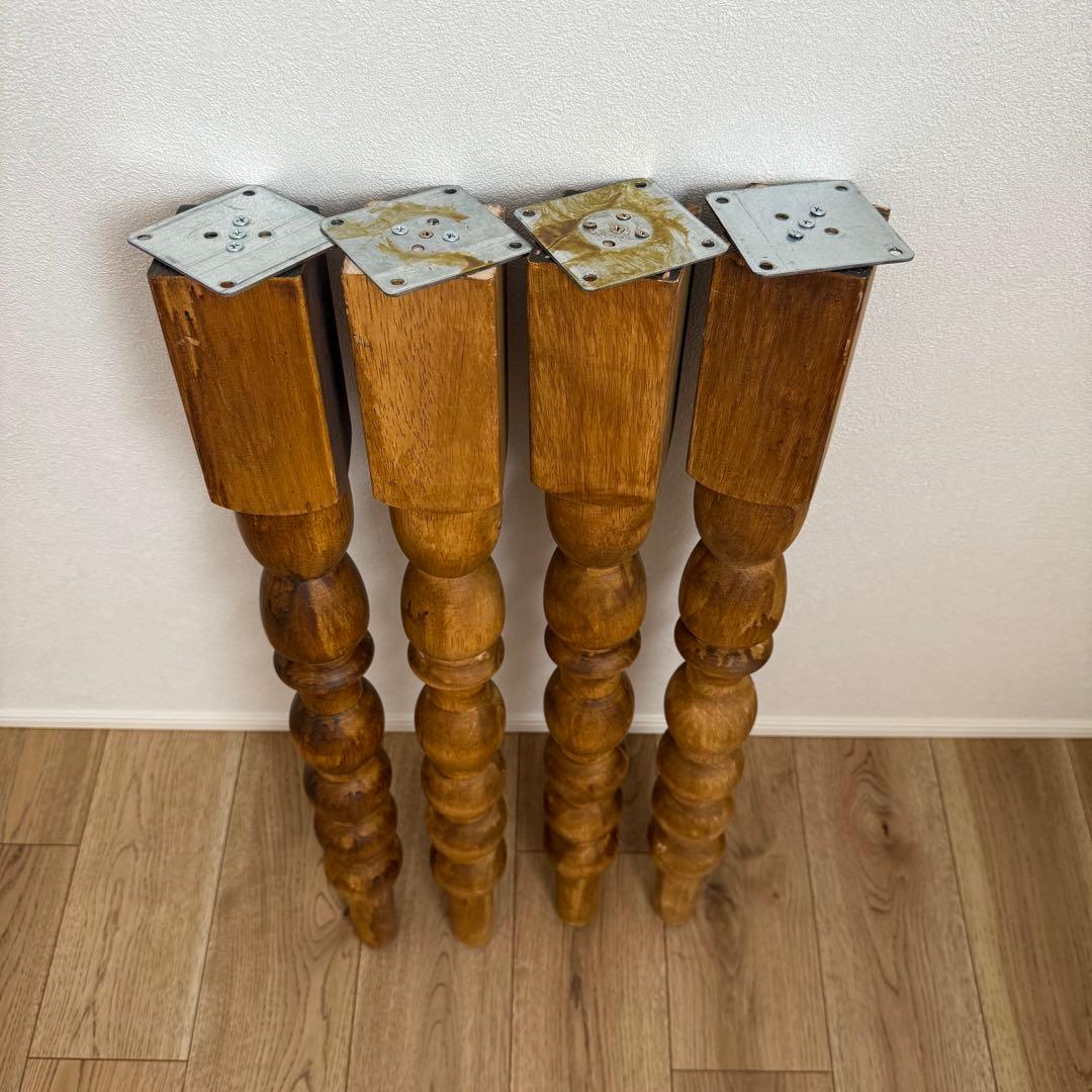 テーブル脚　ろくろ脚