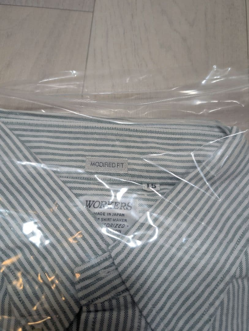 u*a様 WORKERS Modified BD ストライプシャツ M