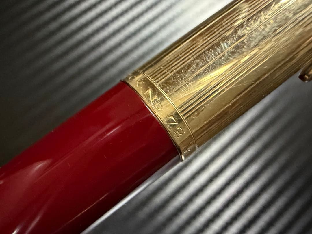 美品 モンブラン マイスターシュテュック No.72 ボルドー EF 万年筆