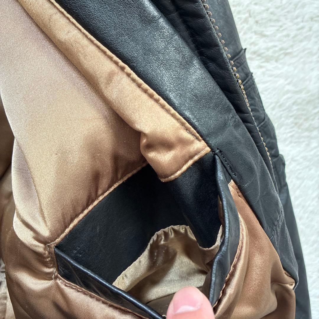 80s CWU-45/P 本革フライトジャケット Mサイズ ブラック