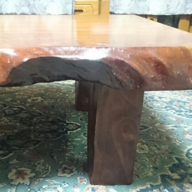 欅 ケヤキ 一本木 座卓 テーブル 厚さ8センチ