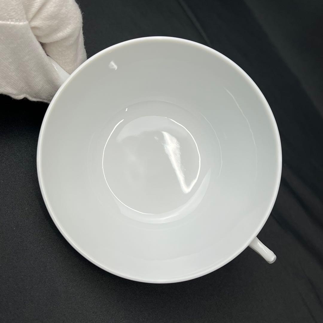 リチャードジノリ　ベッキオホワイト　スープカップ＆ソーサー　ペア