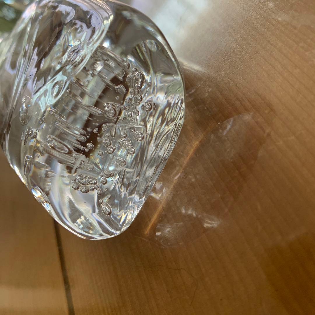 全て作家物　ガラスオブジェ２点と一輪挿し２点　崖の上のポニョ