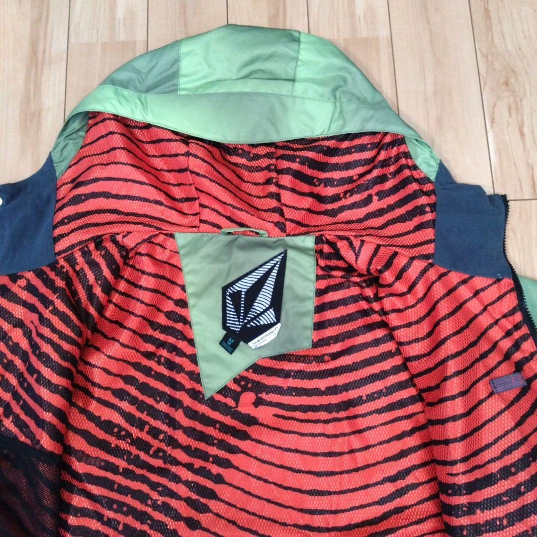 【美品】ボルコム VOLCOM スノーボードウェア ジャケット グリーン M