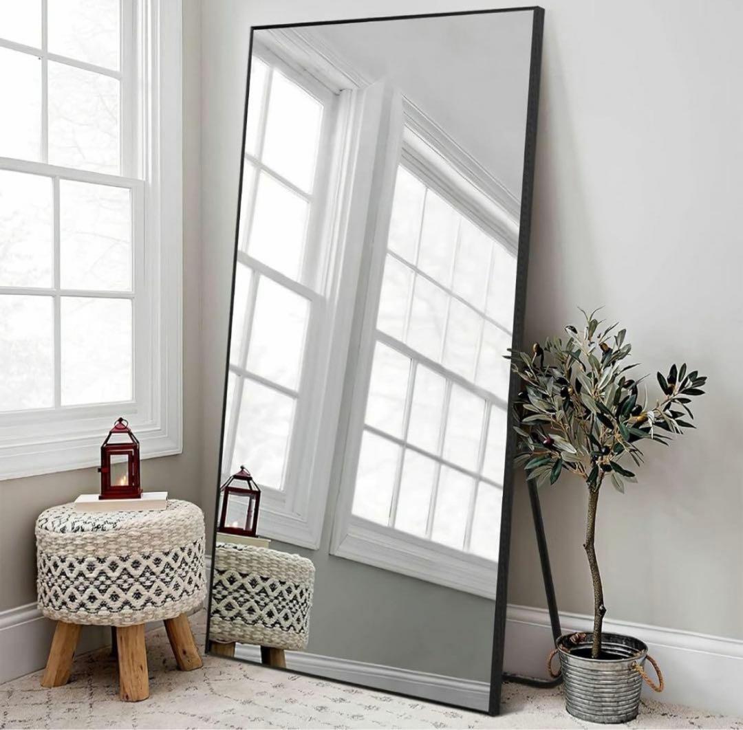 姿見 全身ミラー 強化ガラス 割れても安心 全身鏡 壁掛け