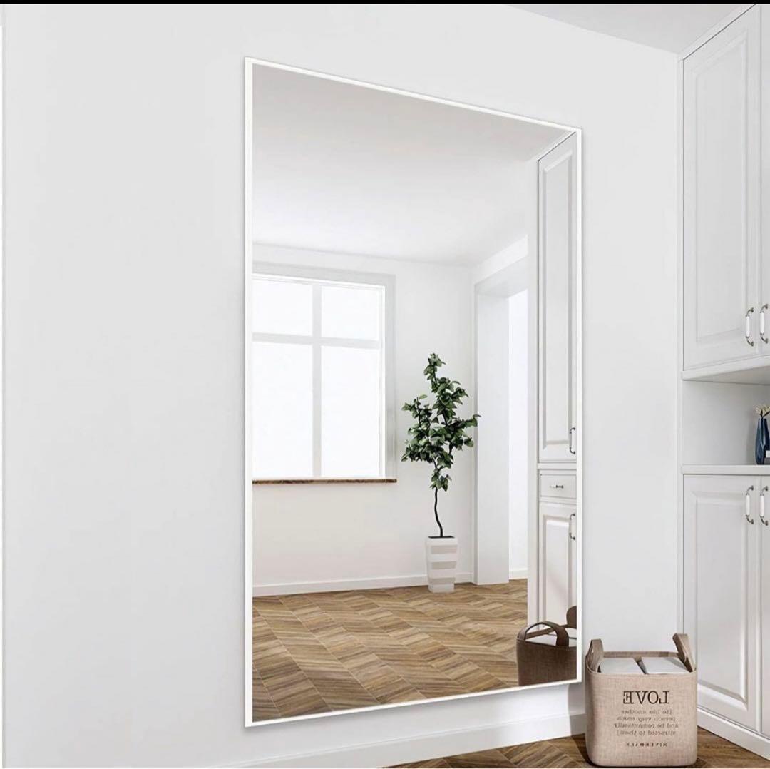 姿見 全身ミラー 強化ガラス 割れても安心 全身鏡 壁掛け