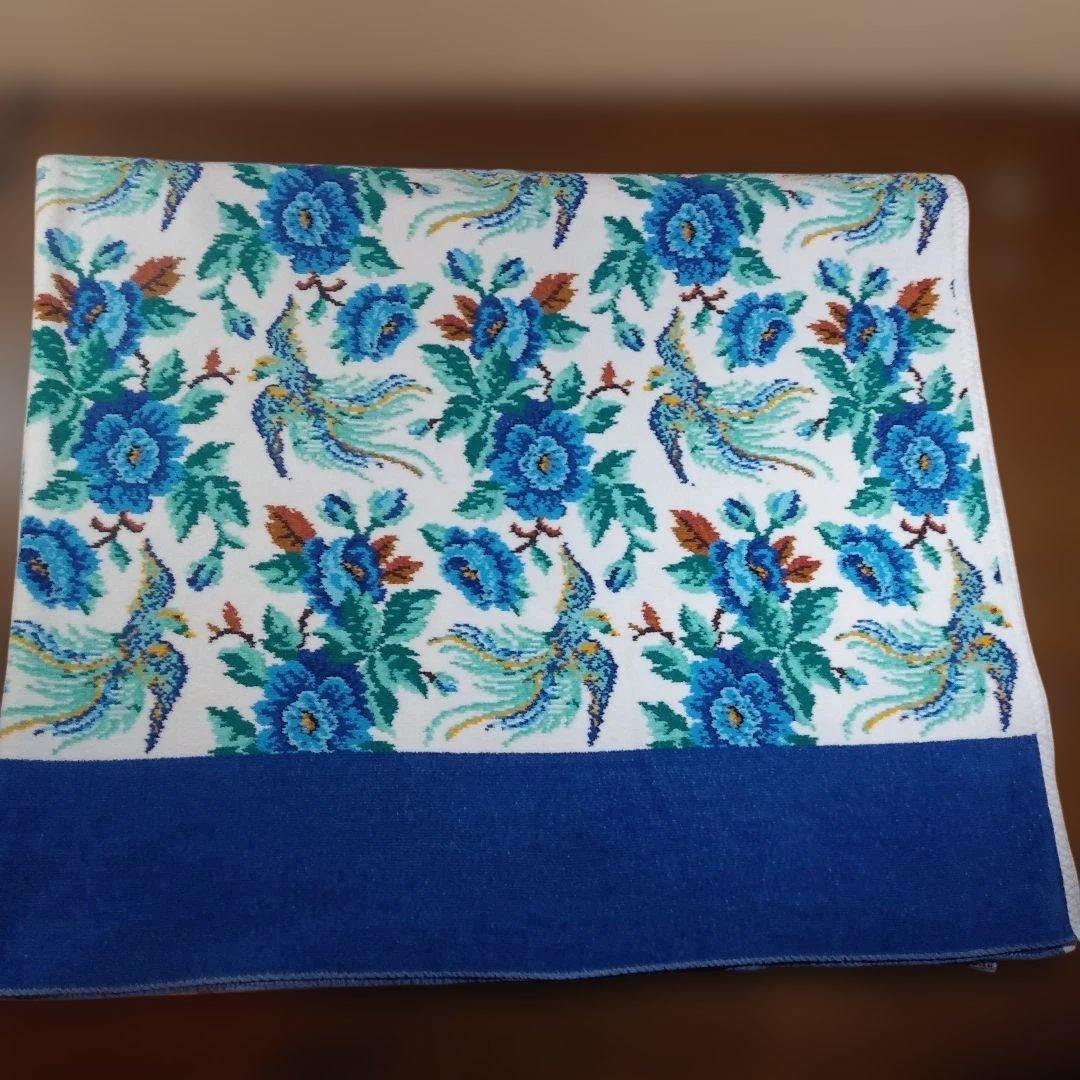 訳有り FEILER 花柄 ブランケット・マルチカバー