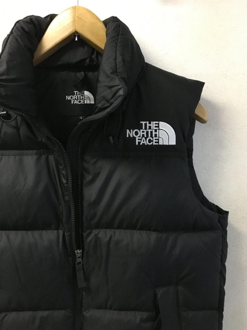 ノースフェイス ヌプシ ダウンベスト 黒 サイズL 美 NDW92233