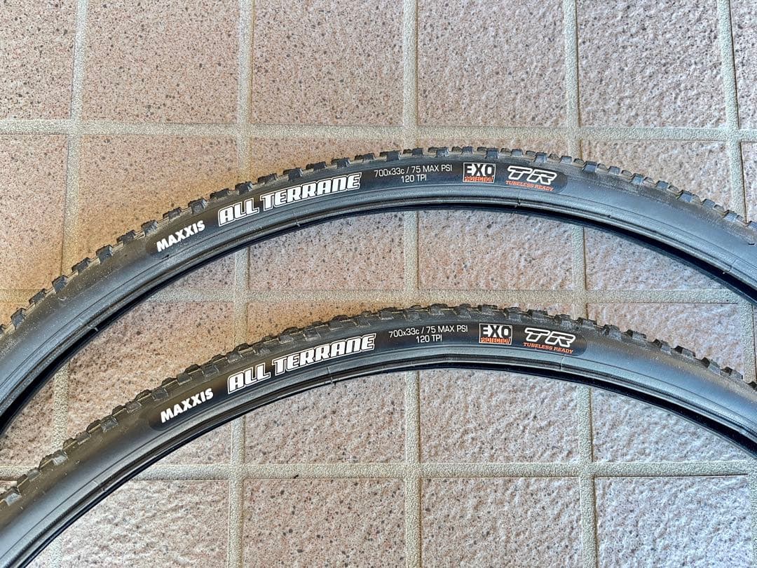 新車外し MAXXIS ALL TERRANE 700x33C 2本セット