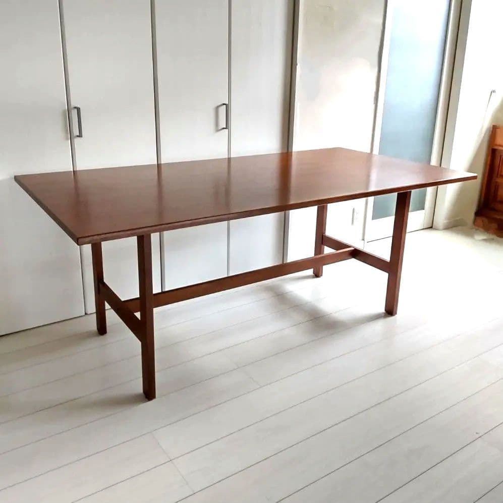 天然木　マホガニー　ACTUS　ダイニングテーブル　ダークブラウン　 アクタス