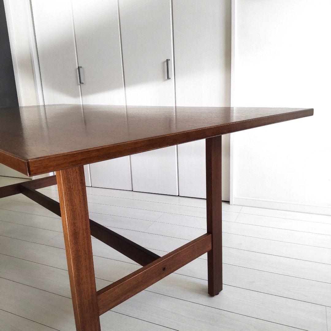 天然木　マホガニー　ACTUS　ダイニングテーブル　ダークブラウン　 アクタス